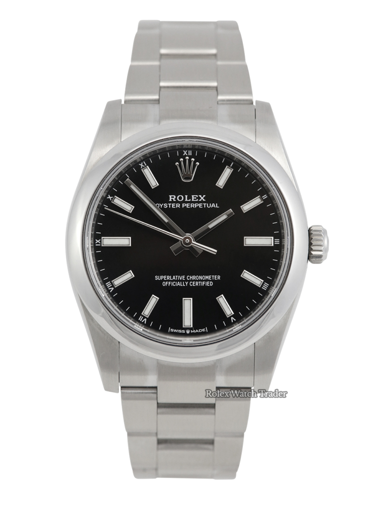 Rolex Oyster Perpetual 34 34mm 124200 12/2022 with till receipt Immediate Collection or Delivery For Sale Available Purchase Buy Online with Part Exchange or Direct Sale Manchester North West England UK Great Britain Buy Today Free Next Day Delivery Warranty Luxury Watch Watches