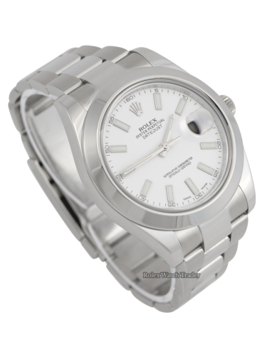 Rolex Datejust II 116300 White Dial For Sale Available Purchase Buy Online with Part Exchange or Direct Sale Manchester North West England UK Great Britain Buy Today Free Next Day Delivery Warranty Luxury Watch Watches