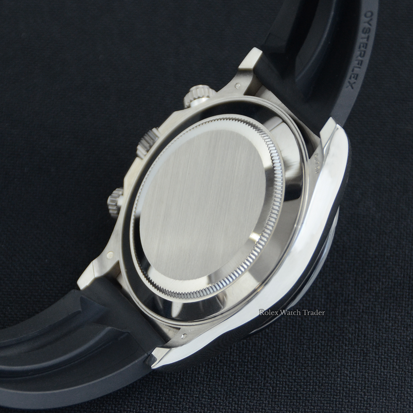 Case back detail Rolex Daytona 116519LN "Ghost" 2021 | Immediate Dispatch or Collection For Sale Available Purchase Buy Online with Part Exchange or Direct Sale Manchester North West England UK Great Britain Buy Today Free Next Day Delivery Warranty Luxury Watch Watches