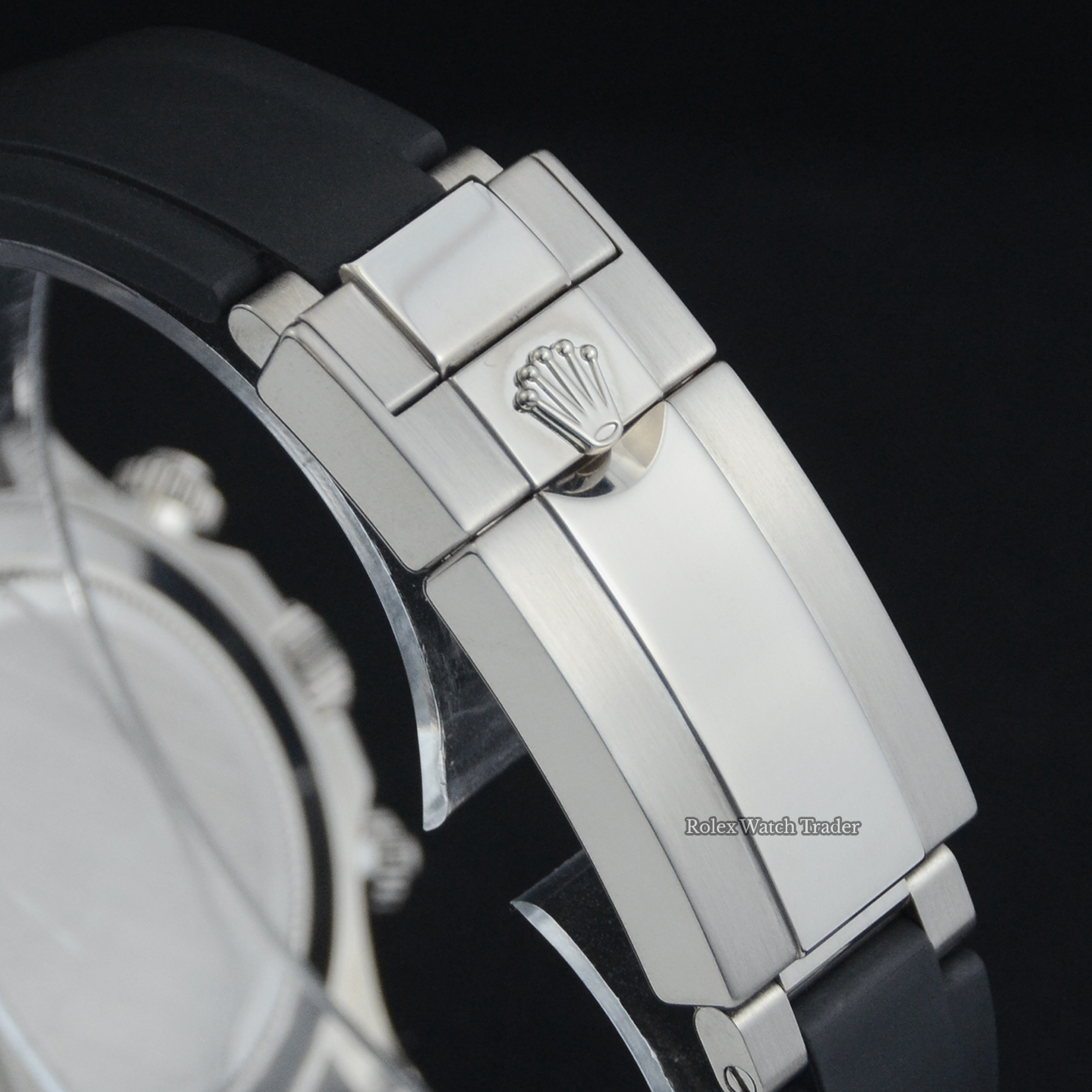 Clasp detail Rolex Daytona 116519LN "Ghost" 2021 | Immediate Dispatch or Collection For Sale Available Purchase Buy Online with Part Exchange or Direct Sale Manchester North West England UK Great Britain Buy Today Free Next Day Delivery Warranty Luxury Watch Watches
