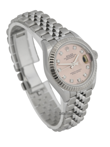 Rolex Lady-Datejust 279174 | 28mm Pink Diamond | Full Set | Immediate Dispatch or Collection For Sale Available Purchase Buy Online with Part Exchange or Direct Sale Manchester North West England UK Great Britain Buy Today Free Next Day Delivery Warranty Luxury Watch Watches