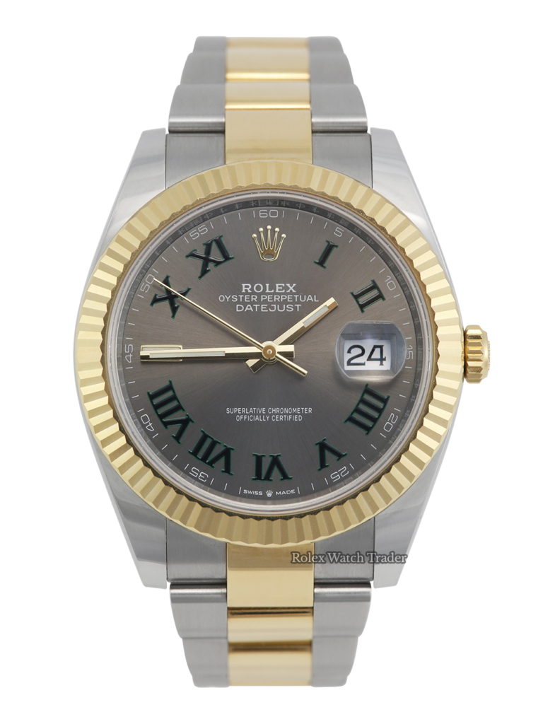 Rolex Datejust 41 126333 Bi-Metal Wimbledon Dial For Sale Available Purchase Buy Online with Part Exchange or Direct Sale Manchester North West England UK Great Britain Buy Today Free Next Day Delivery Warranty Luxury Watch Watches