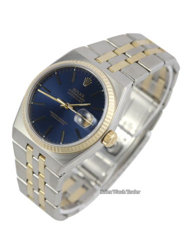 Rolex Datejust Oysterquartz 17013 Blue Dial For Sale Available Purchase Buy Online with Part Exchange or Direct Sale Manchester North West England UK Great Britain Buy Today Free Next Day Delivery Warranty Luxury Watch Watches