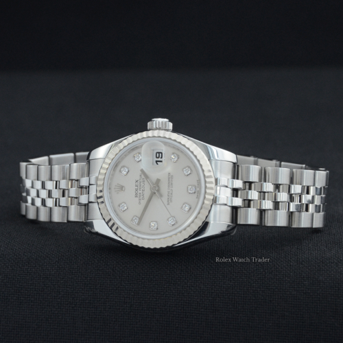 Rolex Lady-Datejust 179174 | Serviced by Rolex Unworn Since | Immediate Dispatch or Collection For Sale Available Purchase Buy Online with Part Exchange or Direct Sale Manchester North West England UK Great Britain Buy Today Free Next Day Delivery Warranty Luxury Watch Watches