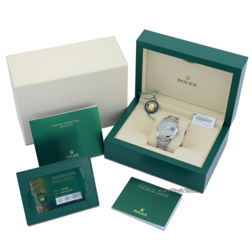 Rolex Datejust 36 126200 | Green Dial | Unworn 2023 For Sale Available Purchase Buy Online with Part Exchange or Direct Sale Manchester North West England UK Great Britain Buy Today Free Next Day Delivery Warranty Luxury Watch Watches