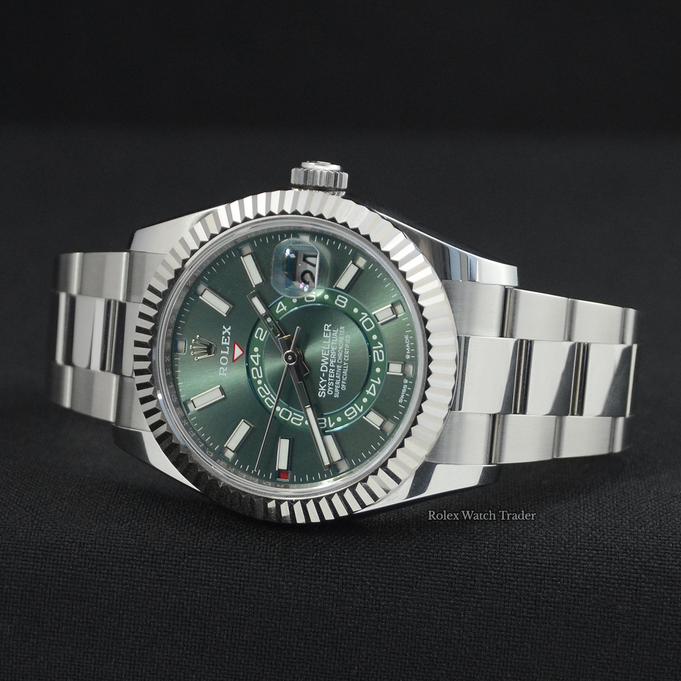 Rolex Sky-Dweller 336934 | Complete Set 2023 | Green Sky | Immediate Dispatch or Collection Rolex Sky-Dweller Certified 336934 | Complete Set 2023 | Green Sky | Immediate Dispatch or Collection For Sale Available Purchase Buy Online with Part Exchange or Direct Sale Manchester North West England UK Great Britain Buy Today Free Next Day Delivery Warranty Luxury Watch Watches