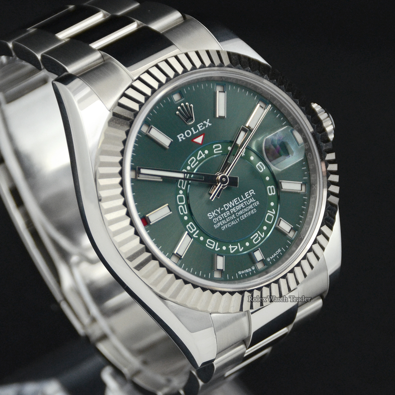 Rolex Sky-Dweller 336934 | Complete Set 2023 | Green Sky | Immediate Dispatch or Collection Rolex Sky-Dweller Certified 336934 | Complete Set 2023 | Green Sky | Immediate Dispatch or Collection For Sale Available Purchase Buy Online with Part Exchange or Direct Sale Manchester North West England UK Great Britain Buy Today Free Next Day Delivery Warranty Luxury Watch Watches