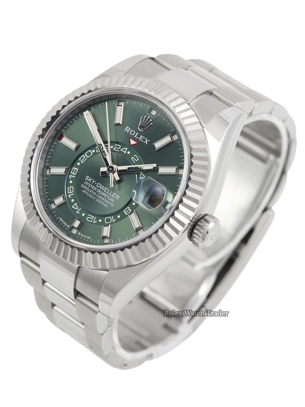 Rolex Sky-Dweller 336934 | Complete Set 2023 | Green Sky | Immediate Dispatch or Collection Rolex Sky-Dweller Certified 336934 | Complete Set 2023 | Green Sky | Immediate Dispatch or Collection For Sale Available Purchase Buy Online with Part Exchange or Direct Sale Manchester North West England UK Great Britain Buy Today Free Next Day Delivery Warranty Luxury Watch Watches