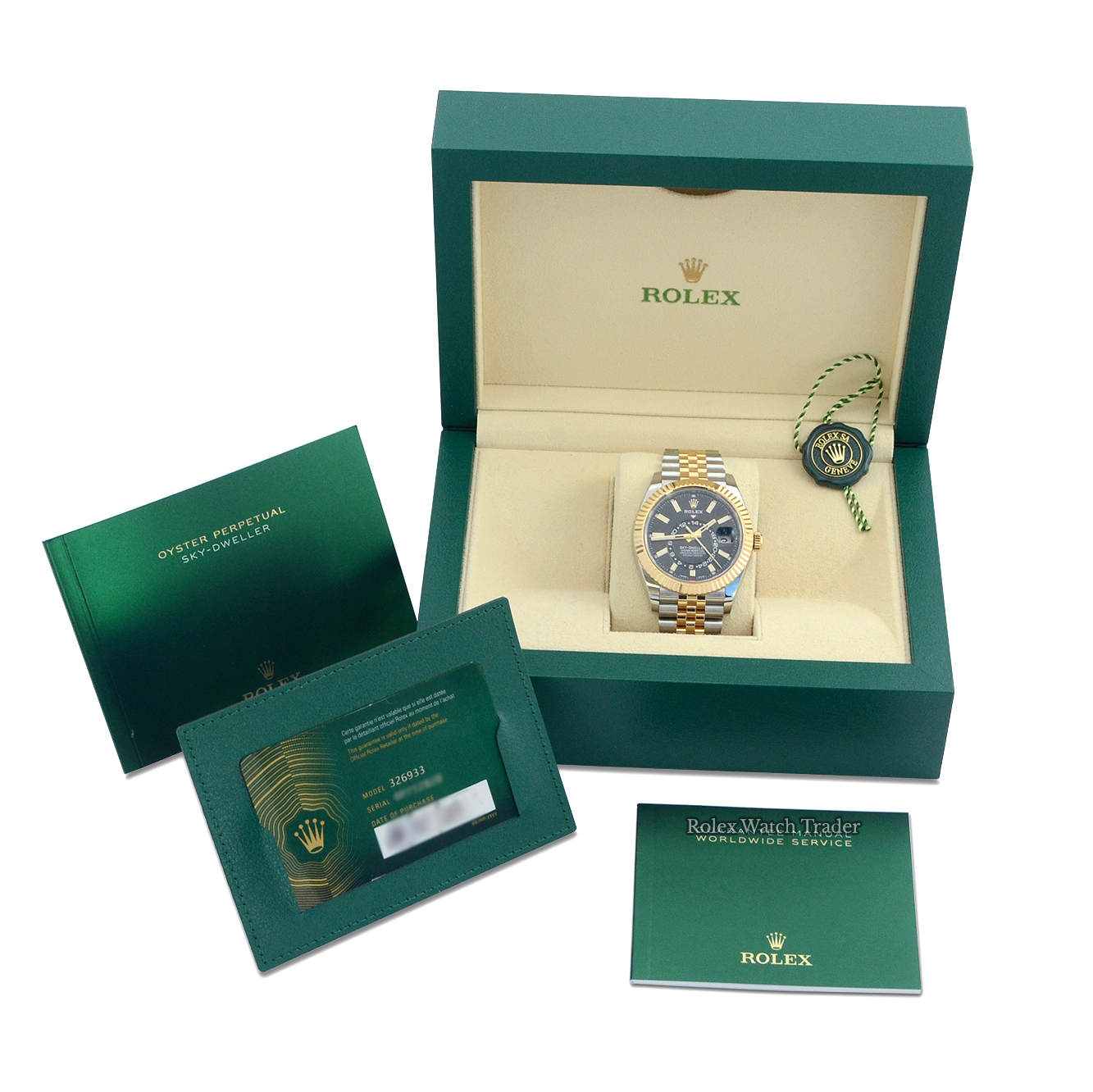 Box & papers Rolex Sky-Dweller 326933 | 2023 Box & Papers | Immediate Dispatch or Collection For Sale Available Purchase Buy Online with Part Exchange or Direct Sale Manchester North West England UK Great Britain Buy Today Free Next Day Delivery Warranty Luxury Watch Watches