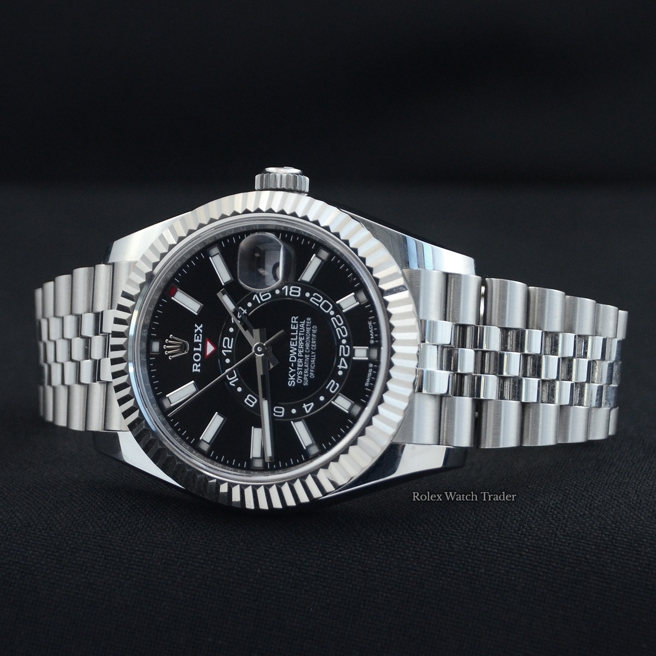 Rolex Sky-Dweller Black Dial Jubilee 336934 | Oct 24 Box and Papers | With AD Till Receipt Rolex Sky-Dweller Black Dial Jubilee 336934 | Oct 24 Box and Papers | With AD Till Receipt For Sale Available Purchase Buy Online with Part Exchange or Direct Sale Manchester North West England UK Great Britain Buy Today Free Next Day Delivery Warranty Luxury Watch Watches
