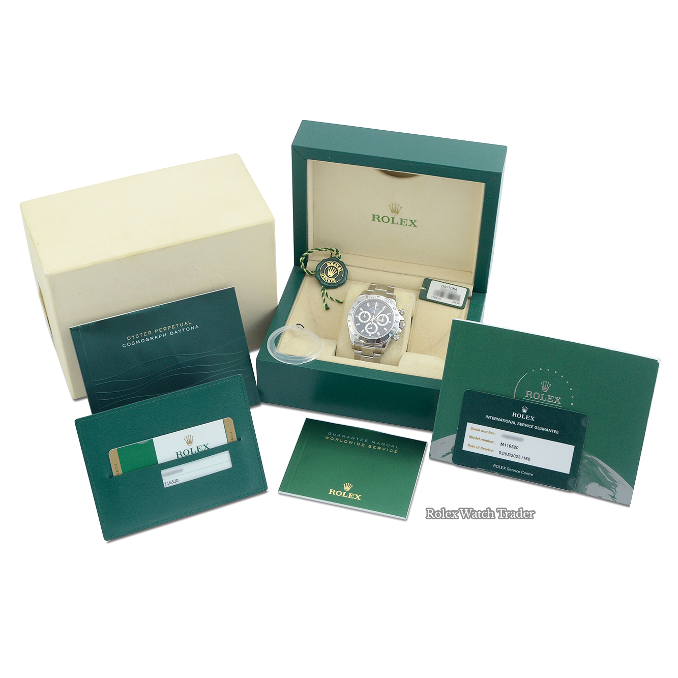 Box & papers Rolex Daytona Black Dial | Rolex Service 2023 | Full Set 2015 For Sale Available Purchase Buy Online with Part Exchange or Direct Sale Manchester North West England UK Great Britain Buy Today Free Next Day Delivery Warranty Luxury Watch Watches