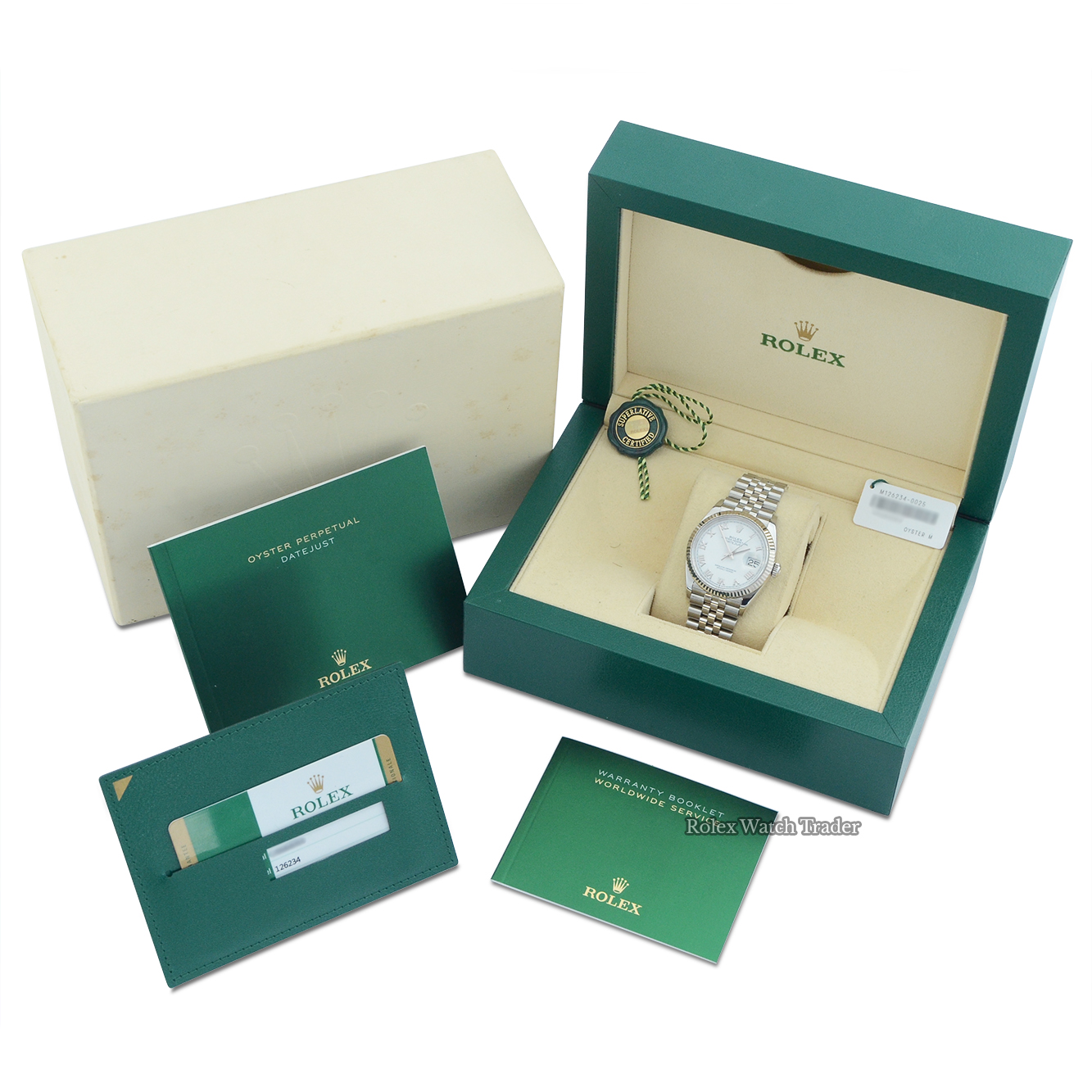 Box & papers Rolex Datejust 36 126234 | Complete set | Immediate Dispatch/Collection For Sale Available Purchase Buy Online with Part Exchange or Direct Sale Manchester North West England UK Great Britain Buy Today Free Next Day Delivery Warranty Luxury Watch Watches