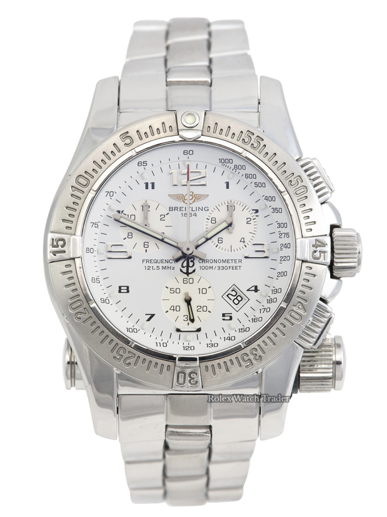 Breitling Emergency Mission A73321 | Inc' Breitling Service Records | Instant Dispatch or Collect For Sale Available Purchase Buy Online with Part Exchange or Direct Sale Manchester North West England UK Great Britain Buy Today Free Next Day Delivery Warranty Luxury Watch Watches