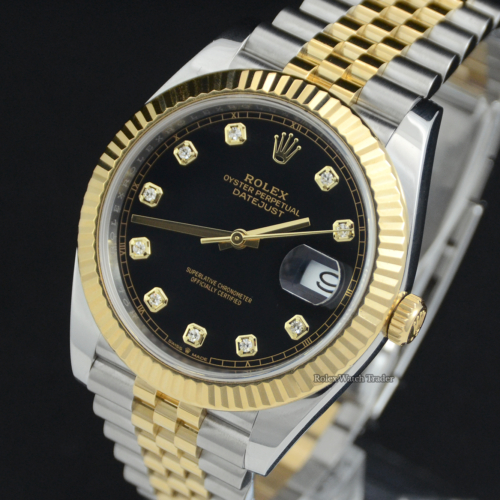 Rolex Datejust 41 126333 | Datejust 41 | Bi-Met Jubilee | Black Diamond Dot Dial | Complete Set For Sale Available Purchase Buy Online with Part Exchange or Direct Sale Manchester North West England UK Great Britain Buy Today Free Next Day Delivery Warranty Luxury Watch Watches