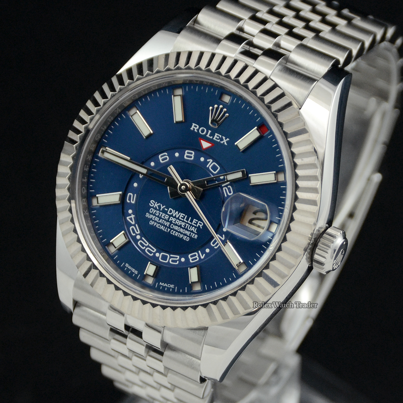 Rolex Sky-Dweller 326934 | Blue Dial | 2022 Full Set | Immediate Dispatch or Collection Rolex Sky-Dweller 326934 | Blue Dial | 2022 Full Set | Immediate Dispatch or Collection For Sale Available Purchase Buy Online with Part Exchange or Direct Sale Manchester North West England UK Great Britain Buy Today Free Next Day Delivery Warranty Luxury Watch Watches