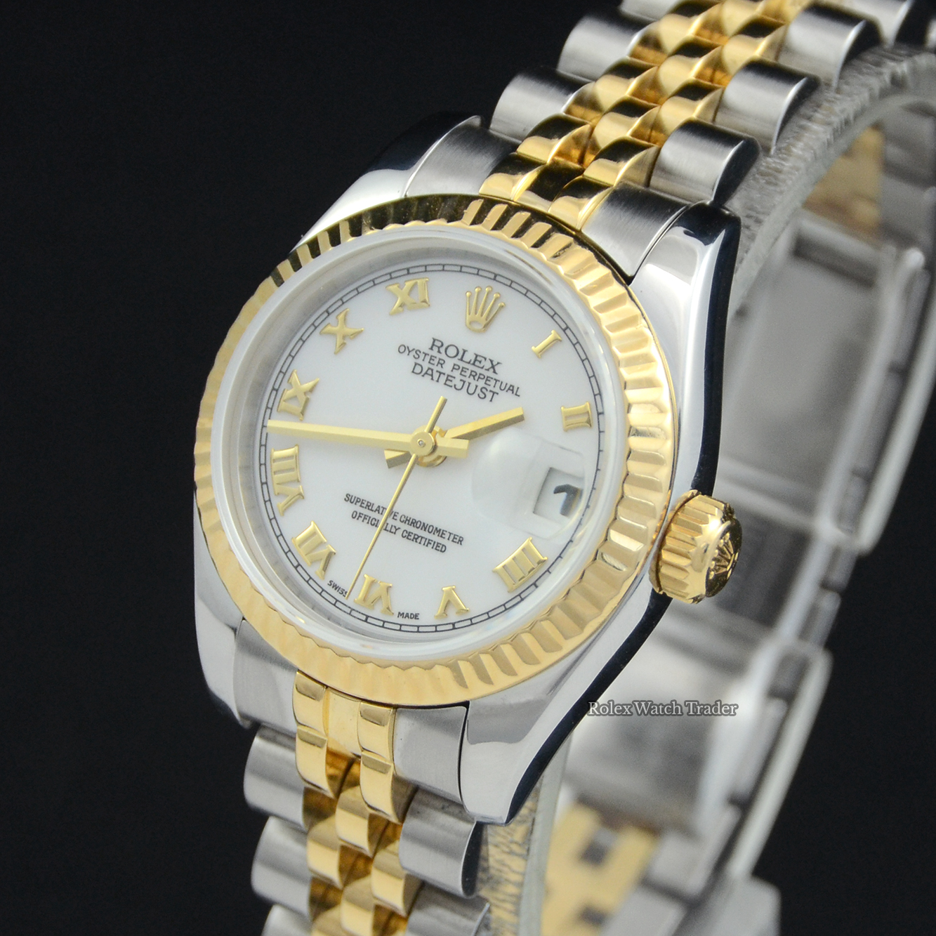 Rolex Lady-Datejust 179173 | Bi-Met White Roman Numeral Dial Rolex Lady-Datejust 179173 | Bi-Met White Roman Numeral Dial For Sale Available Purchase Buy Online with Part Exchange or Direct Sale Manchester North West England UK Great Britain Buy Today Free Next Day Delivery Warranty Luxury Watch Watches