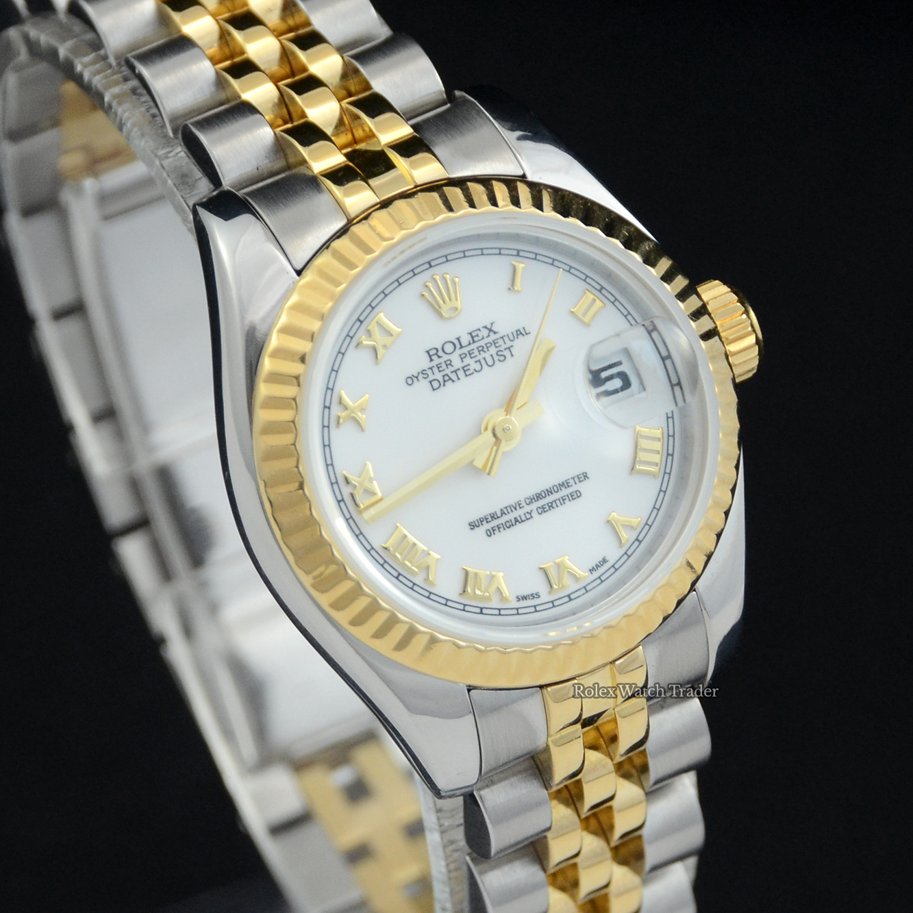Rolex Lady-Datejust 179173 | Bi-Met White Roman Numeral Dial Rolex Lady-Datejust 179173 | Bi-Met White Roman Numeral Dial For Sale Available Purchase Buy Online with Part Exchange or Direct Sale Manchester North West England UK Great Britain Buy Today Free Next Day Delivery Warranty Luxury Watch Watches
