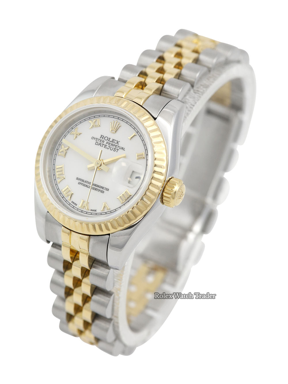 Rolex Lady-Datejust 179173 | Bi-Met White Roman Numeral Dial Rolex Lady-Datejust 179173 | Bi-Met White Roman Numeral Dial For Sale Available Purchase Buy Online with Part Exchange or Direct Sale Manchester North West England UK Great Britain Buy Today Free Next Day Delivery Warranty Luxury Watch Watches