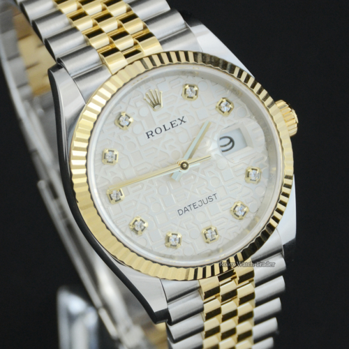 Rolex Datejust 36 126233 | Silver Jubilee Dial | Complete Set For Sale Available Purchase Buy Online with Part Exchange or Direct Sale Manchester North West England UK Great Britain Buy Today Free Next Day Delivery Warranty Luxury Watch Watches