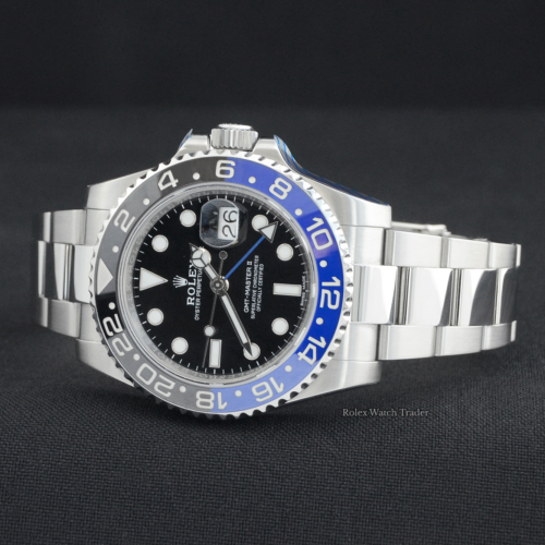 Rolex GMT-Master II "Batman" | Complete Set 2016 | Serviced by Rolex Unworn Since For Sale Available Purchase Buy Online with Part Exchange or Direct Sale Manchester North West England UK Great Britain Buy Today Free Next Day Delivery Warranty Luxury Watch Watches