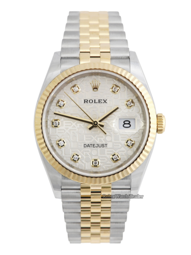 Rolex Datejust 36 126233 | Silver Jubilee Dial | Complete Set For Sale Available Purchase Buy Online with Part Exchange or Direct Sale Manchester North West England UK Great Britain Buy Today Free Next Day Delivery Warranty Luxury Watch Watches