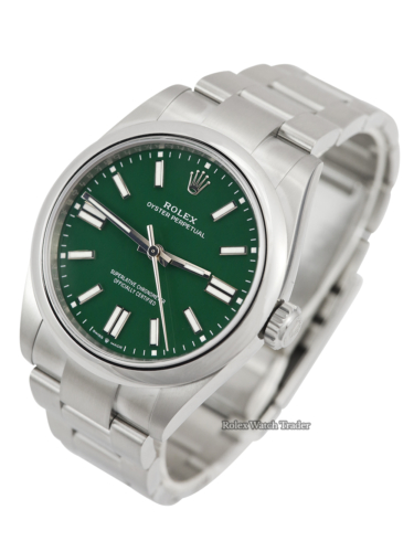 Rolex Oyster Perpetual 41 Green Dial | UK Aug 2025 Full Set