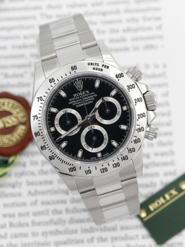 Rolex Daytona 116520 | Black Dial | 2013 UK Full Set | True Unworn