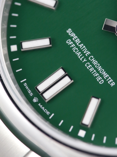 Rolex Oyster Perpetual 41 Green Dial | UK Aug 2025 Full Set