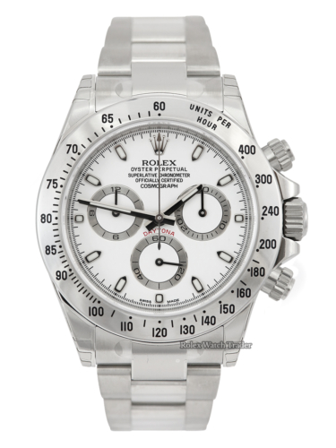Rolex Daytona 116520 | "APH" white dial | all factory stickers untampered | true unworn 06/15 UK full set