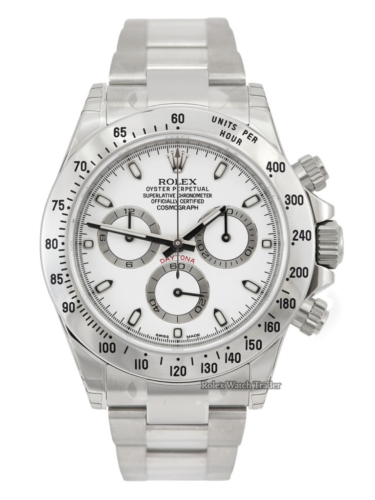 Rolex Daytona 116520 | "APH" white dial | all factory stickers untampered | true unworn 06/15 UK full set