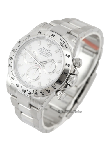 Rolex Daytona 116520 | "APH" white dial | all factory stickers untampered | true unworn 06/15 UK full set