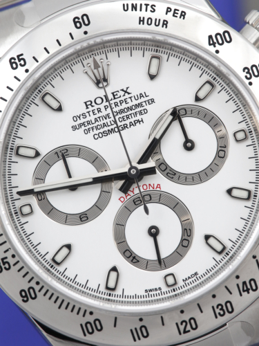 Rolex Daytona 116520 | "APH" white dial | all factory stickers untampered | true unworn 06/15 UK full set