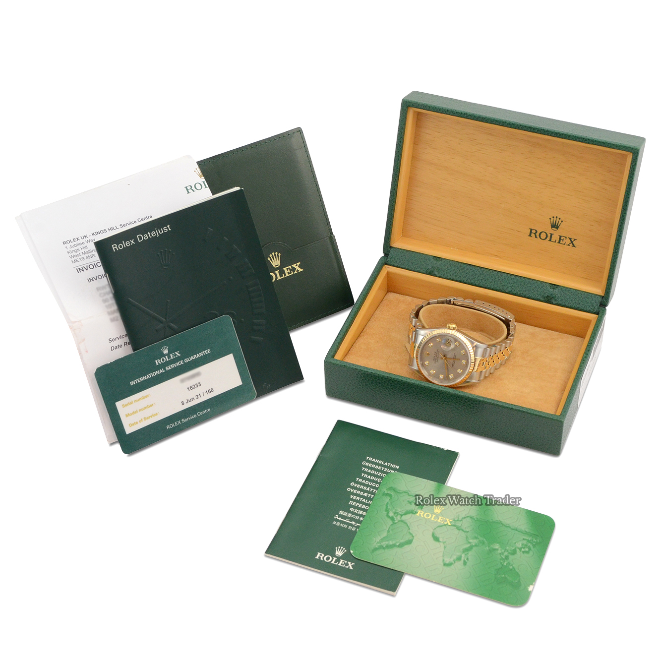 Rolex Datejust 36 16233 | Serviced by Rolex Jun 21 | Silver Diamond Dot Jubilee Dial Rolex Datejust 36 16233 | Serviced by Rolex Jun 21 | Silver Diamond Dot Jubilee Dial