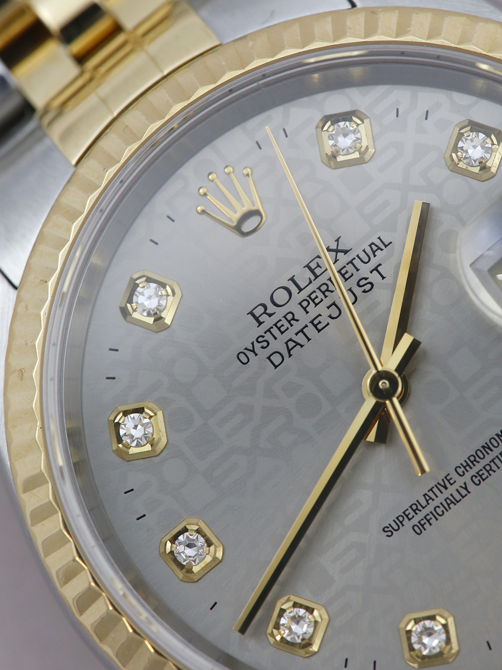 Rolex Datejust 36 16233 | Serviced by Rolex Jun 21 | Silver Diamond Dot Jubilee Dial Rolex Datejust 36 16233 | Serviced by Rolex Jun 21 | Silver Diamond Dot Jubilee Dial