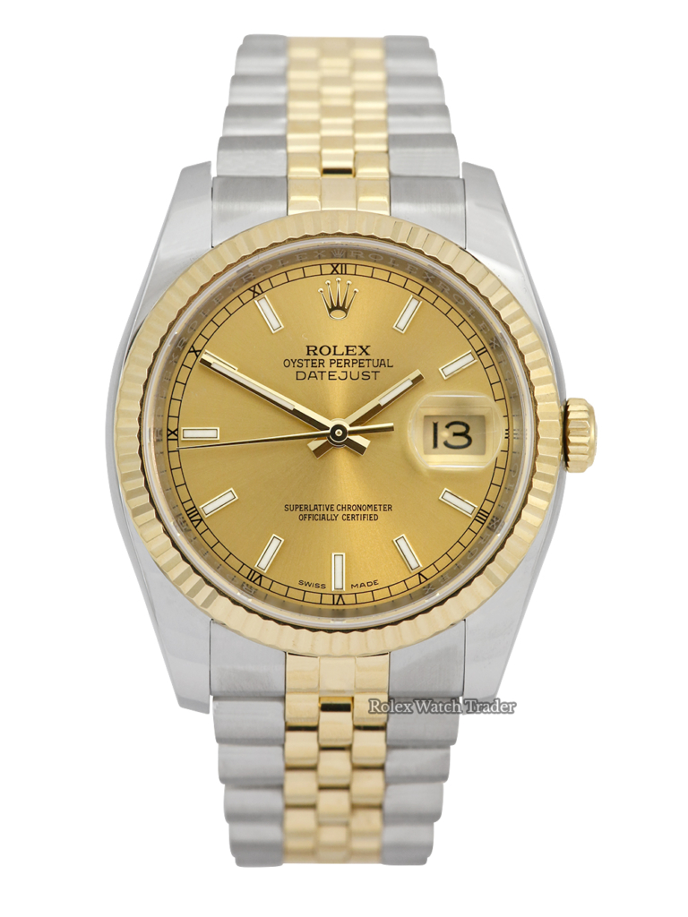 Rolex Datejust 36 116233 | Champagne Baton Dial