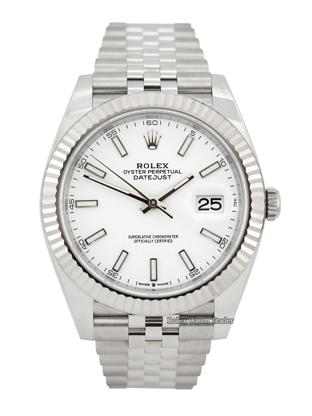Rolex Datejust 41 126334 white baton dial | unworn UK 2023 full set Rolex Datejust 41 126334 white baton dial | unworn UK 2023 full set