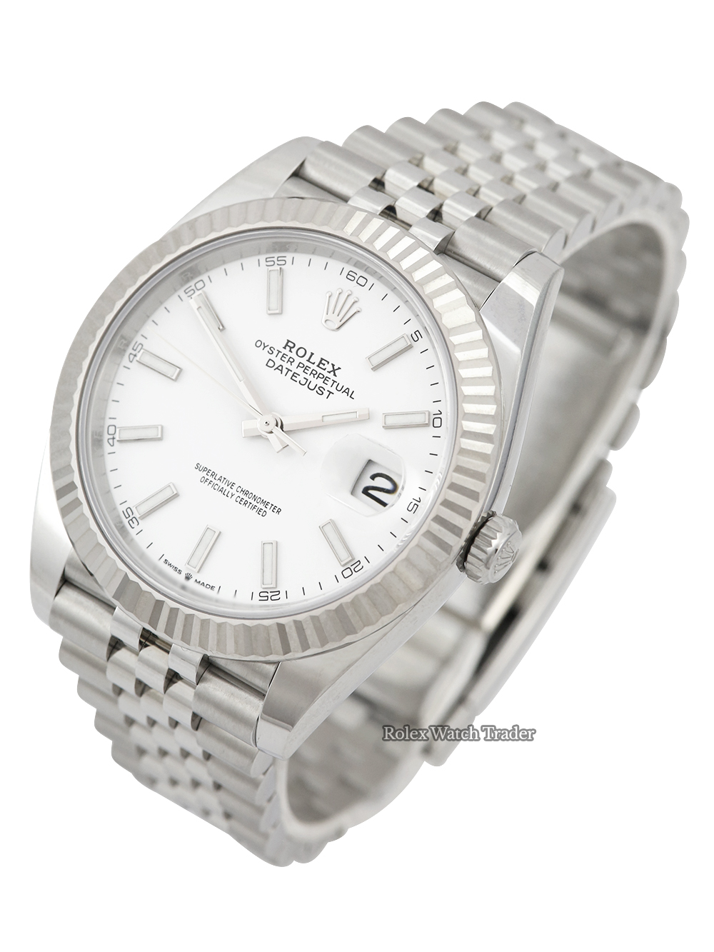 Rolex Datejust 41 126334 white baton dial | unworn UK 2023 full set Rolex Datejust 41 126334 white baton dial | unworn UK 2023 full set