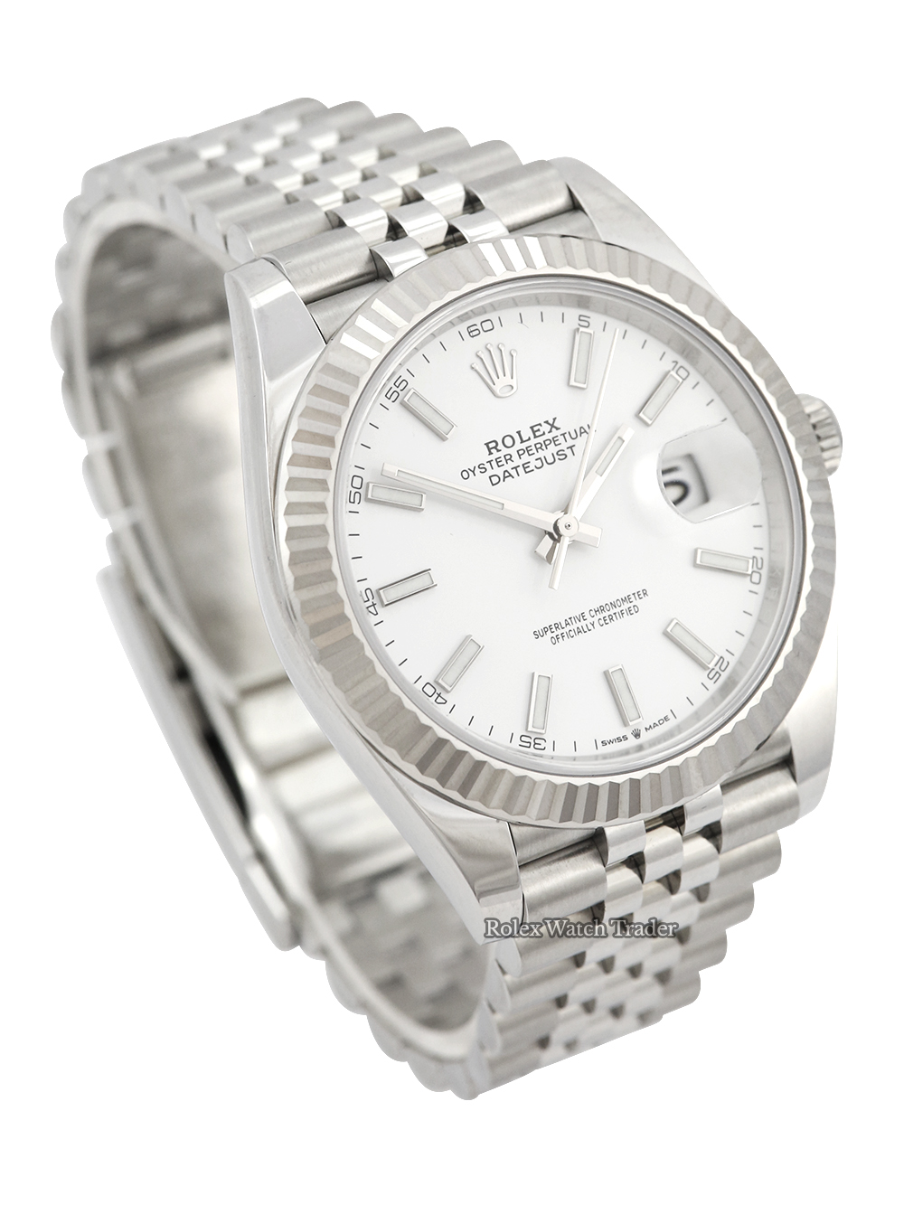 Rolex Datejust 41 126334 white baton dial | unworn UK 2023 full set Rolex Datejust 41 126334 white baton dial | unworn UK 2023 full set
