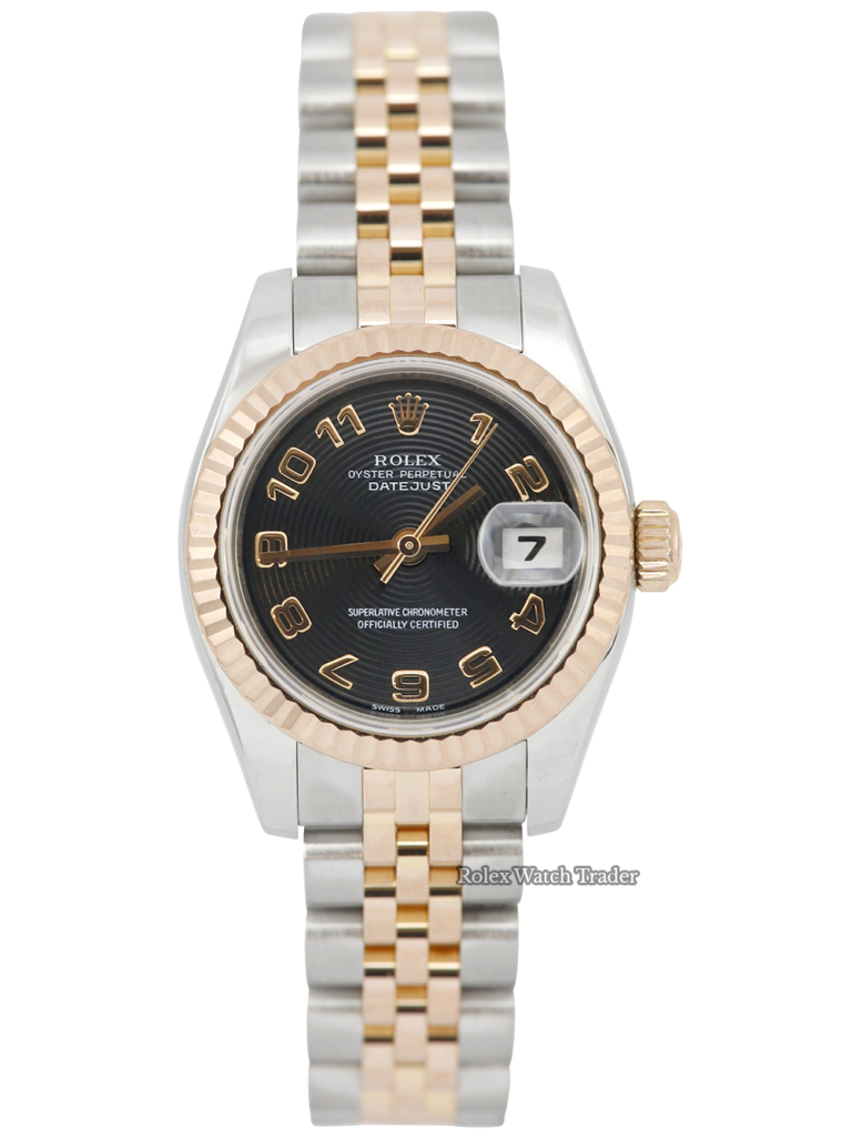 Rolex Lady-Datejust 179171 black concentric dial
