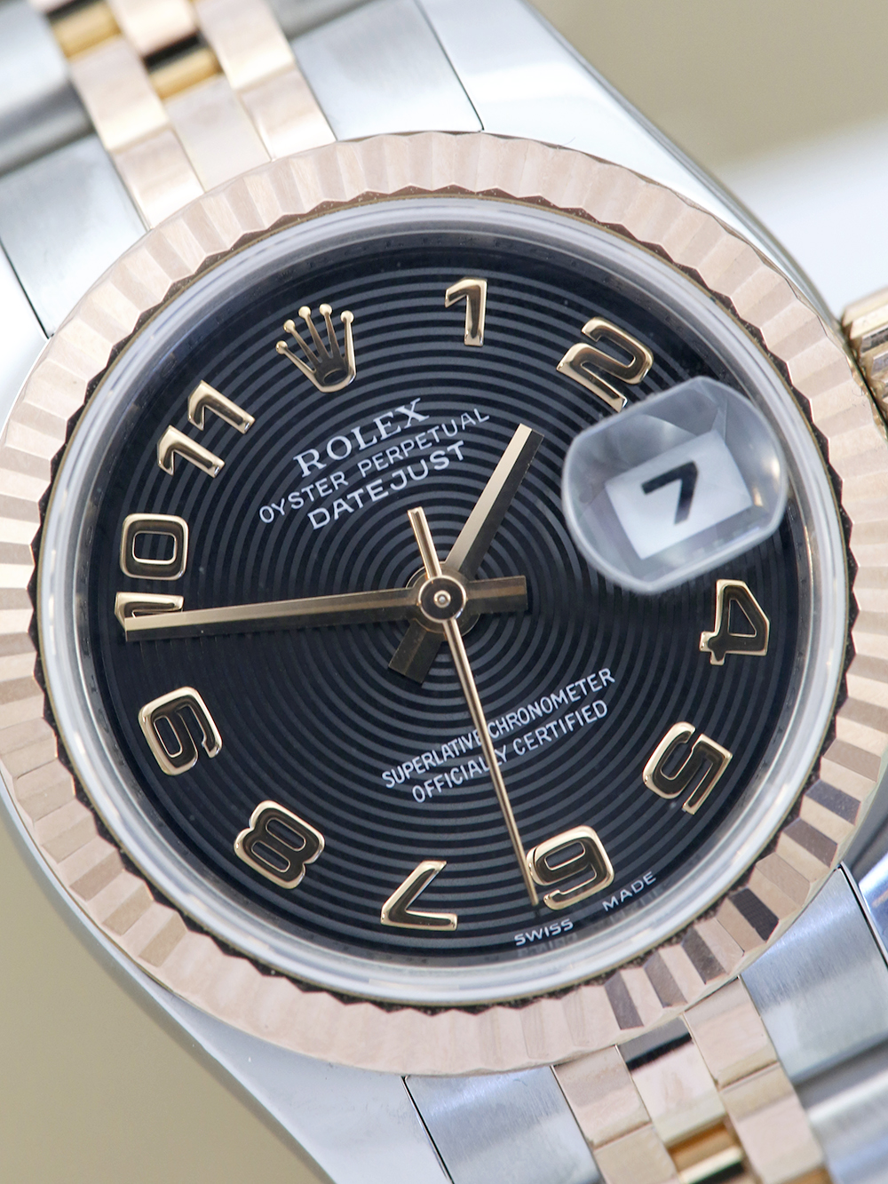 Rolex Lady-Datejust 179171 black concentric dial Rolex Lady-Datejust 179171 black concentric dial