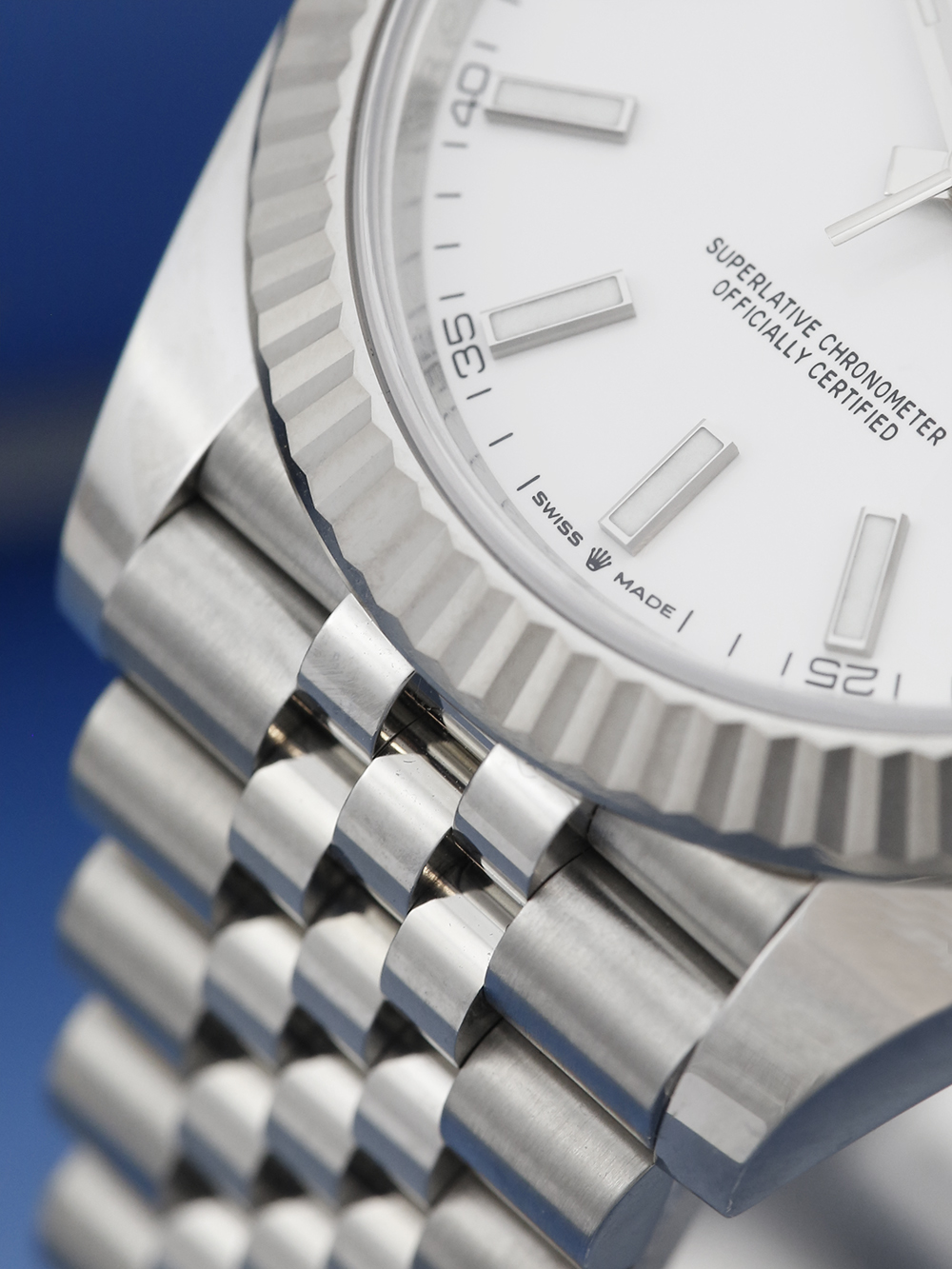 Rolex Datejust 41 126334 white baton dial | unworn UK 2023 full set Rolex Datejust 41 126334 white baton dial | unworn UK 2023 full set