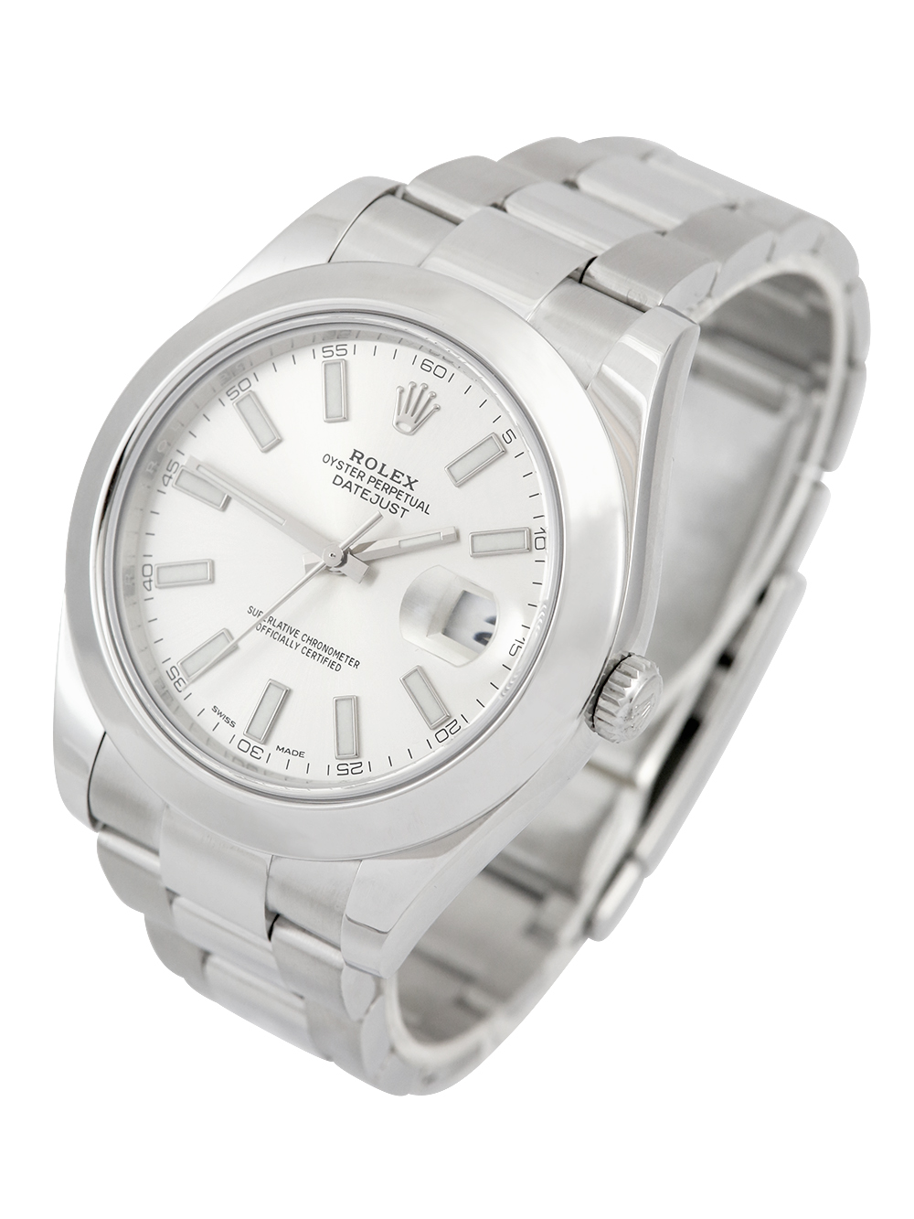 Rolex Datejust II 116300 | Silver Baton Dial Rolex Datejust II 116300 | Silver Baton Dial