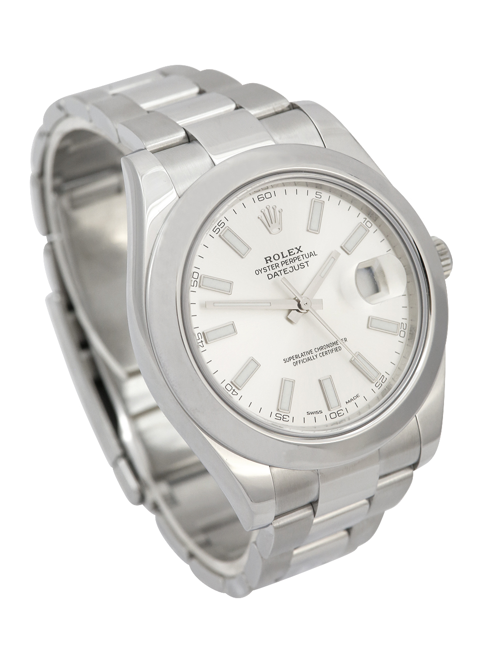 Rolex Datejust II 116300 | Silver Baton Dial Rolex Datejust II 116300 | Silver Baton Dial