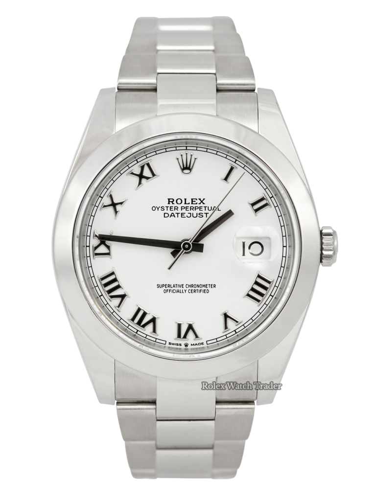 Rolex Datejust 41 126300 white Roman numeral